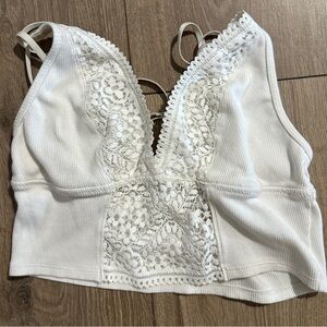Aerie White Lace Bralette
